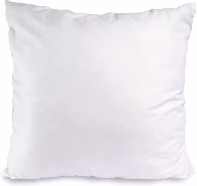 Relleno de cojín cuadrado Basic de microfibra en color blanco, 45 x 45 cm