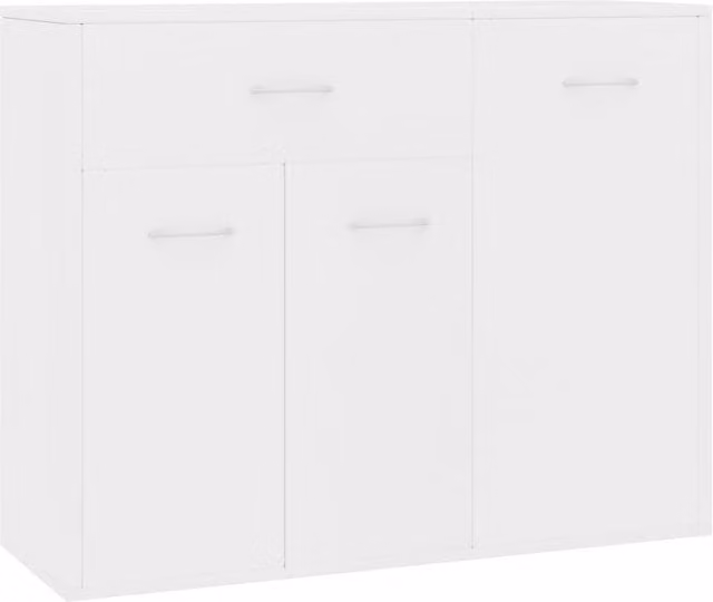 Aparador organizador minimalista blanco para cocina o salón An/P/Al: 88 x 30 x 70 cm