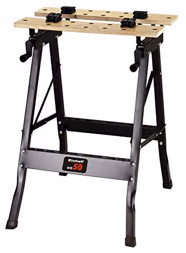 Banco de trabajo plegable con tornillo de banco Einhell WB 50 en negro y multicolor