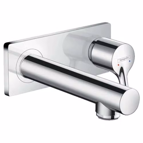 Grifo monomando de lavabo empotrado Hansgrohe Talis S en cromo con caño de 16.5 cm