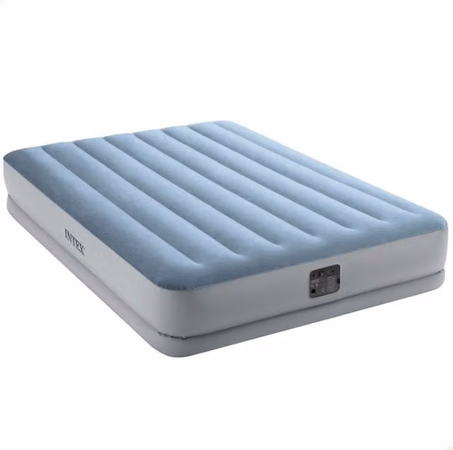 Colchón hinchable doble Intex Raised Comfort Queen de microfibra y piel sintética An/P: 200 x 150 cm