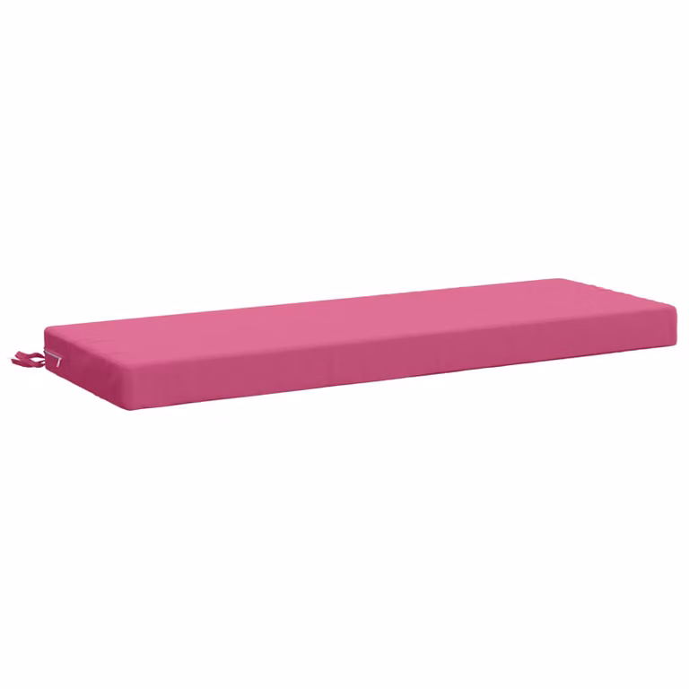 Cojín de banco vidaXL SOEST de poliéster rosa, An/P/Al: 120 x 40 x 8 cm
