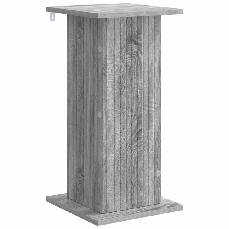 Soporte de plantas vidaXL de madera MDF en color gris Sonoma, An/P/Al: 30,5 x 30 x 60,5 cm