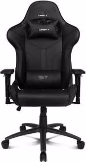 Silla Gaming Drift DR350 en Polipiel Negra con Reposabrazos Multidireccionales y Reposacabezas