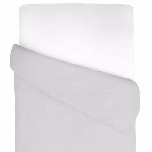 Funda nórdica de gasa de algodón Sevira Kids para niños en gris y blanco, An/P: 140 x 120 cm