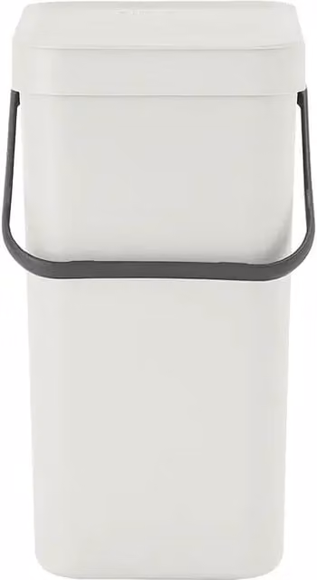 Cubo de basura empotrado Sort & Go Brabantia de 12 l en color blanco y material plástico