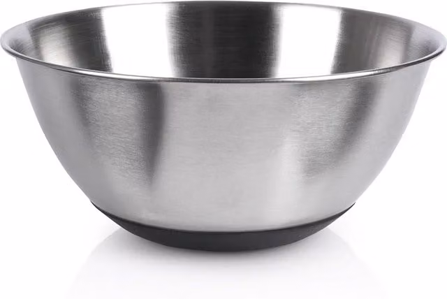 Bol de ensalada Northix de acero inoxidable color plata con capacidad de 0,7 l y diámetro de 15,5 cm