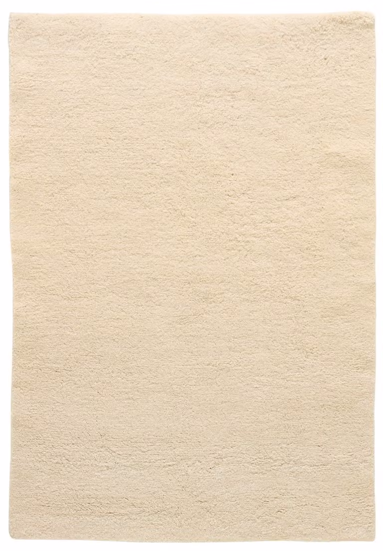 Alfombra de lana natural Natur Pur estilo marroquí blanca An/P/Al: 70 x 140 cm