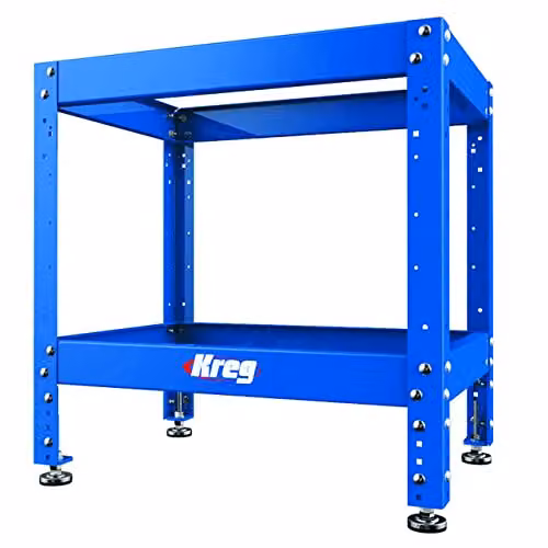 Soporte multiusos ajustable Kreg KRS1035 de acero inoxidable en color azul