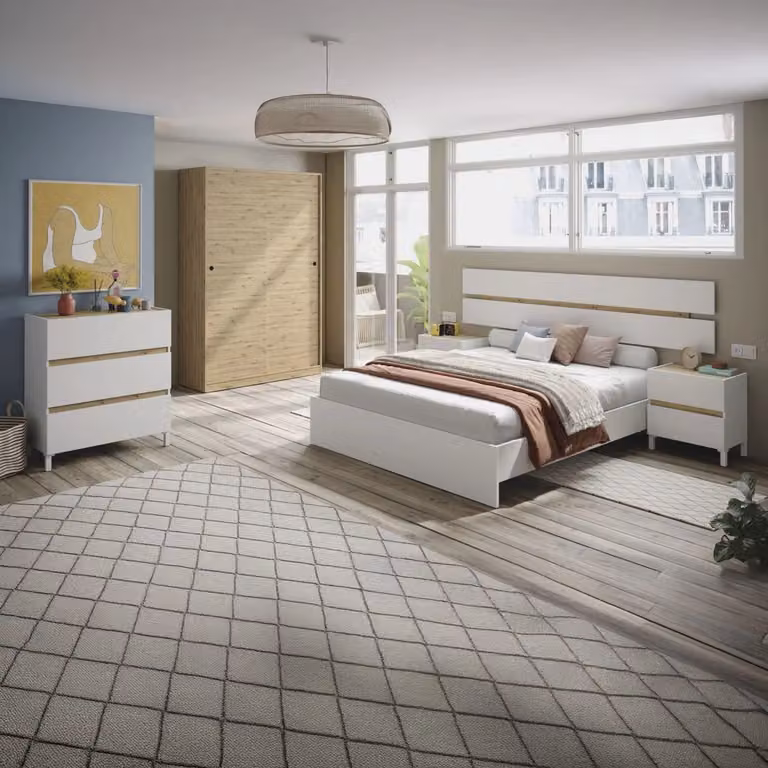 Armario de puertas correderas Duehome en roble, An: 120 cm, Al: 200 cm, P: 50 cm