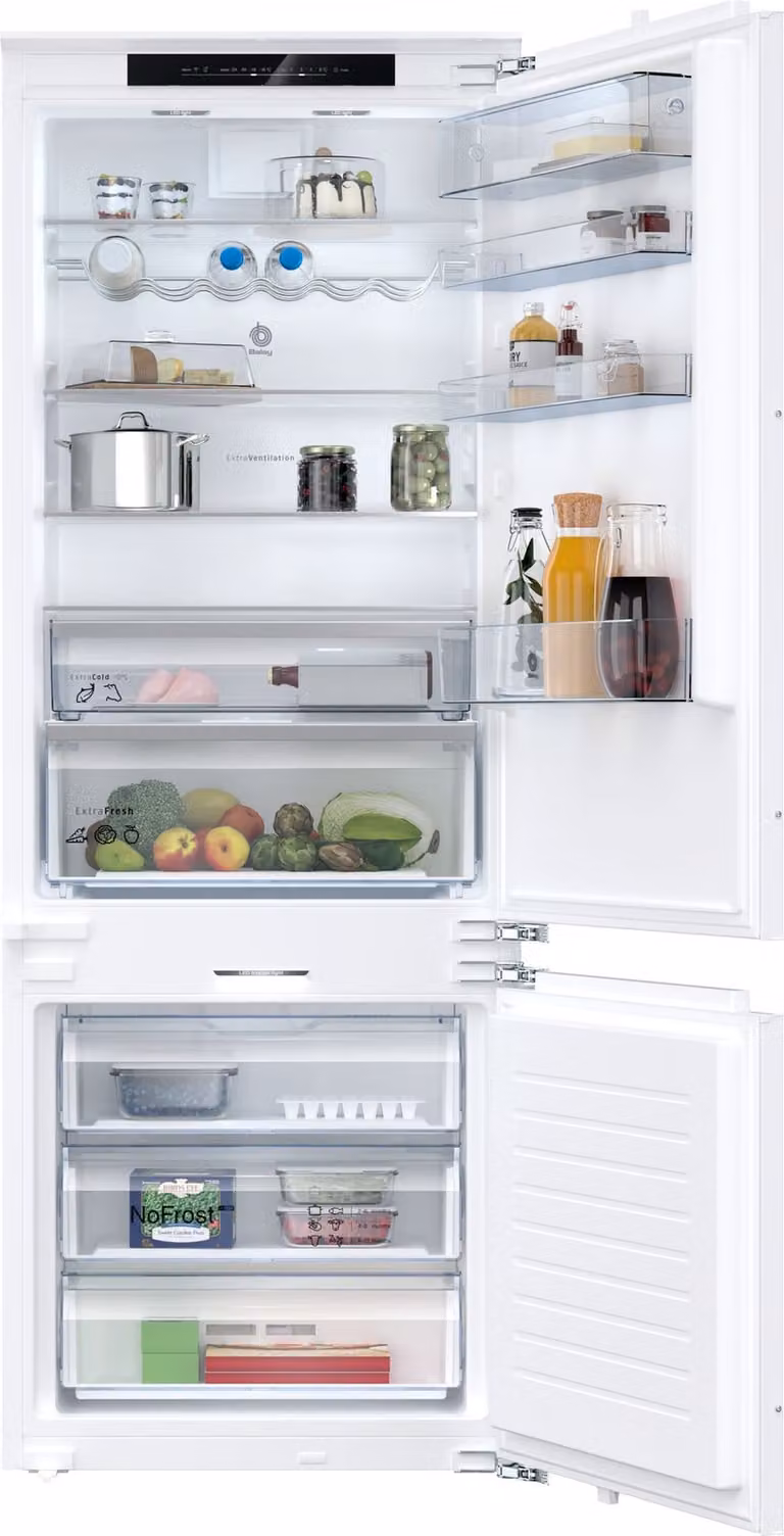 Frigorífico combi integrable Balay 3KID967F con tecnología No Frost y Zero Degree Zone, color blanco, An/P/Al: 70.8 x 54.8 x 193.5 cm