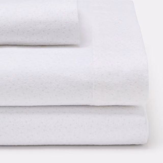 Juego de sábanas de franela Cotton Juice Baby Home para bebés, estampado de puntitos, 3 piezas, rosa y blanco, 60x120 cm