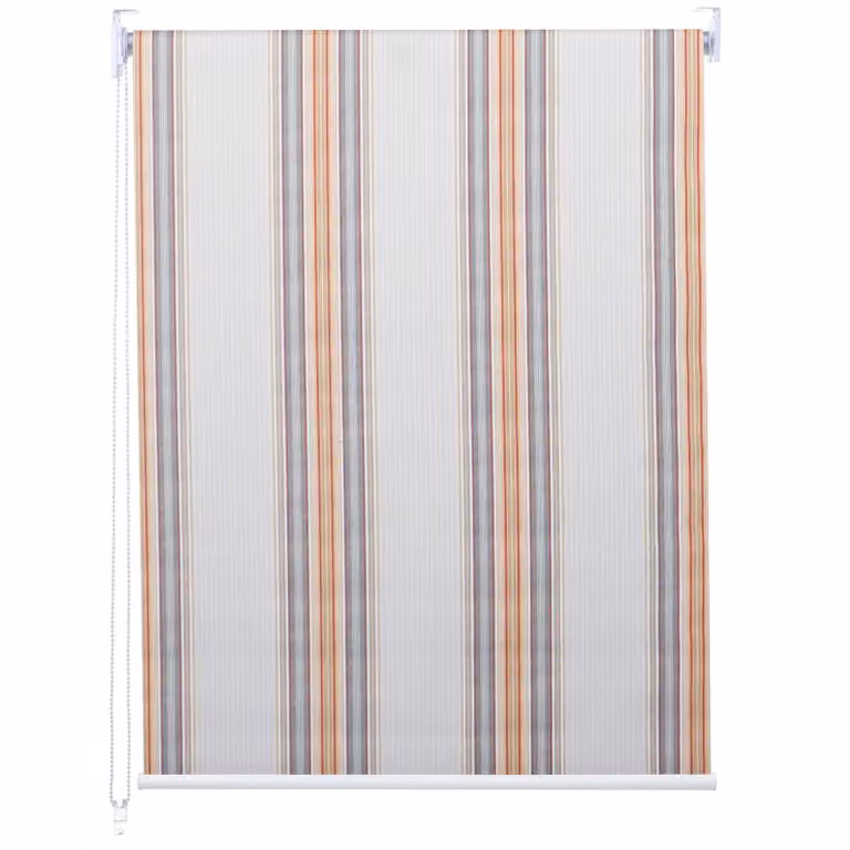 Estor enrollable Mendler HWC-D52 de poliéster con efecto blackout y aislamiento térmico, An/P/Al: 90 x 230 cm, colores gris, marrón y naranja
