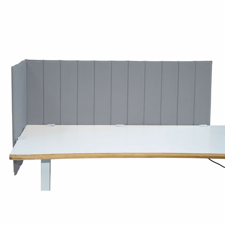Separador de mesa hjh OFFICE en tela y metal color gris
