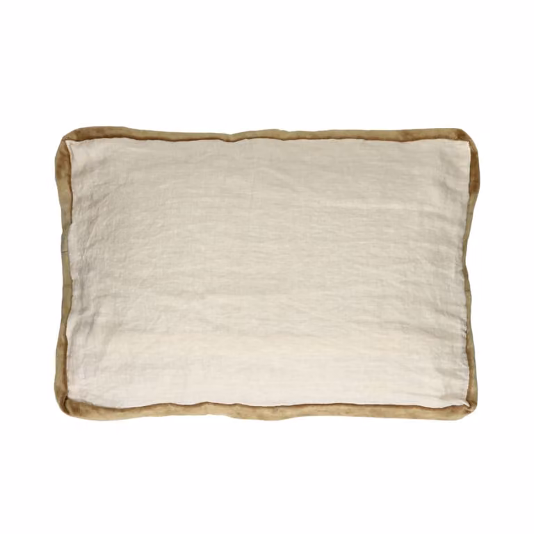 Cojín rectangular de lino Pomax en colores blanco, beige y multicolor, An/P: 60 x 40 cm