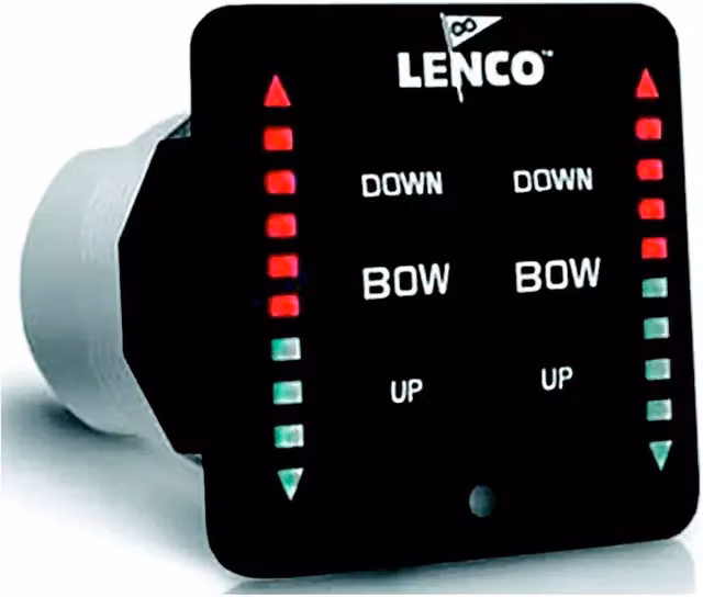 Interruptor de mando Lenco Single Actuator Switch impermeable y retroiluminado en color negro y transparente