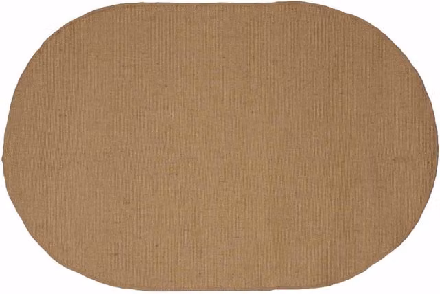 Alfombra de área rectangular de yute vidaXL en color beige y marrón, An/P: 100 x 152 cm