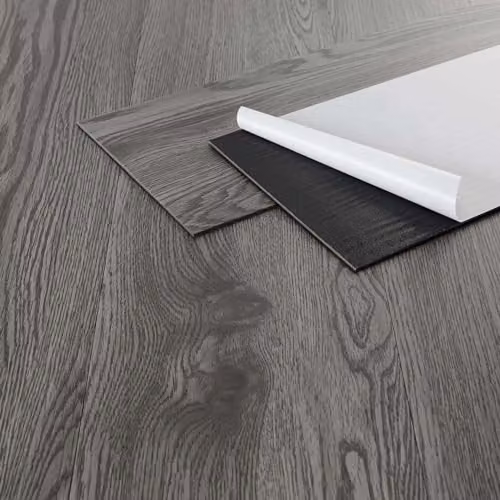 Suelo Vinílico Adhesivo ML-Design Modern Living de PVC con Aspecto Madera, Color Roble Gris, 11,15 m², Láminas de 91,5 x 15,3 cm y Grosor de 2 mm
