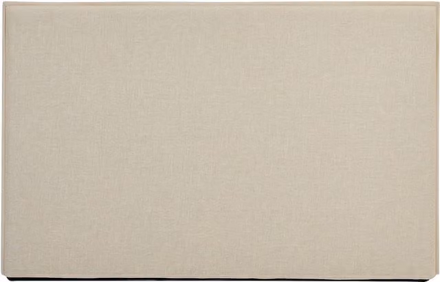 Cabecero desenfundable Tahime de algodón y lino en color beige para cama de 190 cm