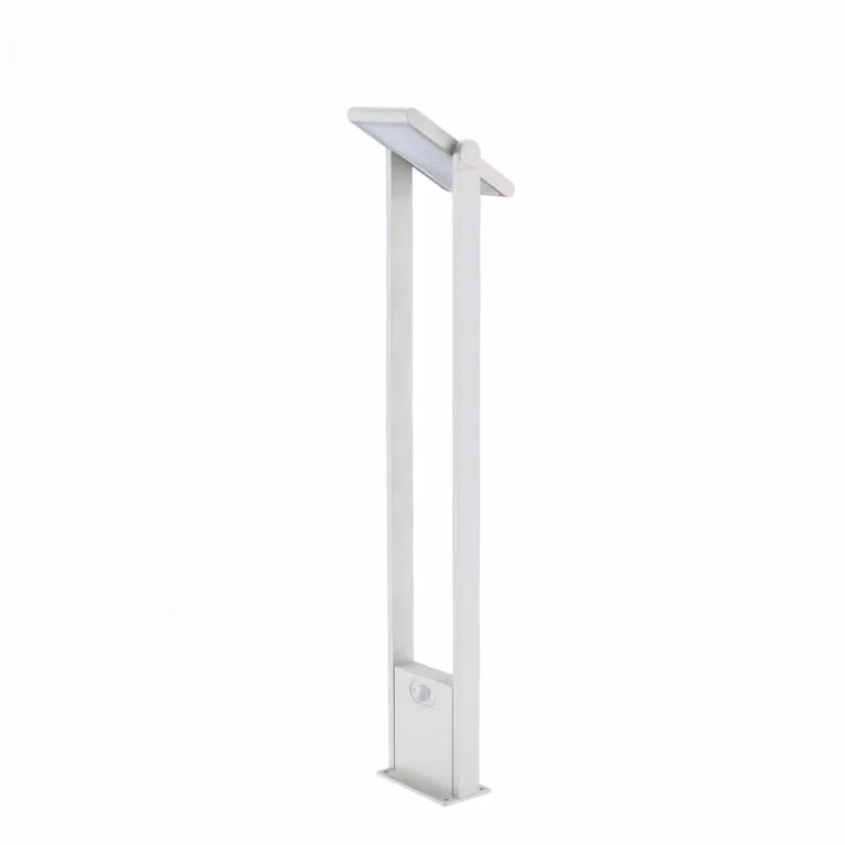 Foco solar LED Beneito & Faure blanco para jardín con sensor de movimiento y crepuscular, 1.6W, 4000K, IP54