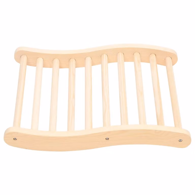 Respaldo de sauna vidaXL en madera maciza de pino color marrón y beige, An/P/Al: 50 x 40 x 7,5 cm