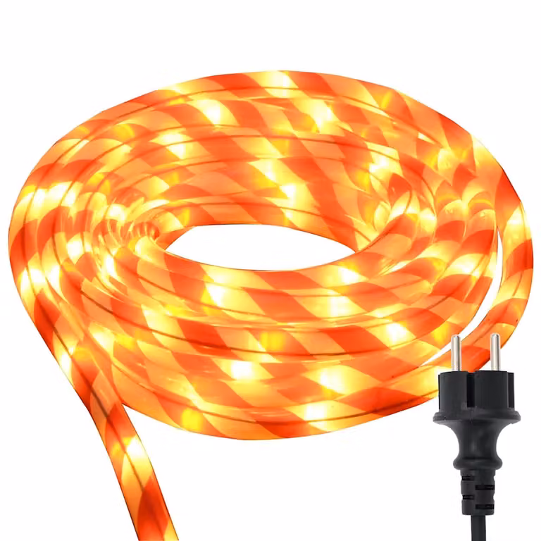 Luz de cuerda LED vidaXL de color blanco cálido con cable de PVC de 50 m