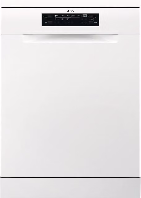 Lavavajillas AEG de 14 servicios con bandeja de cubiertos, color blanco, Ancho: 60 cm, modelo FFB74917ZW