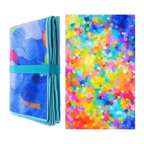 Toalla de microfibra Body DS XL de Pylones multicolor para adultos, An/P/Al: 180 x 110 x 1 cm