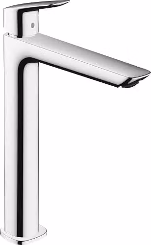 Grifo monomando alto para lavabo Hansgrohe Logis Fine 240, cromo, sin vaciador automático