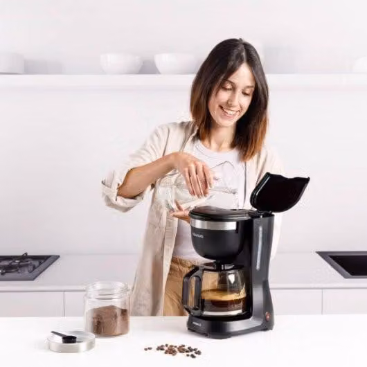 Cafetera de goteo Taurus VERONA 12 con jarra de cristal, 1,25 l, 680 W, color negro