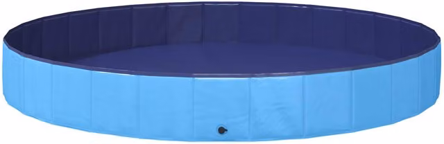 Piscina infantil inflable redonda Vidaxl en color azul con válvula de desagüe, Diámetro: 300 cm, Altura: 38 cm