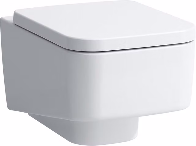 Inodoro suspendido Laufen Pro S de cerámica blanca con tecnología rimless y sistema washdown, An/P/Al: 53 x 36 x 43 cm