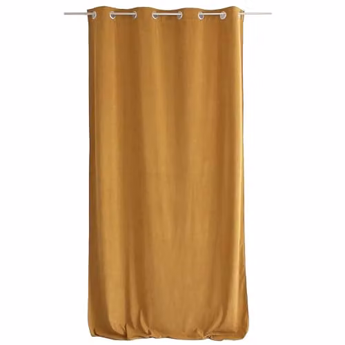 Cortina de terciopelo ED ENJOY HOME color amarillo, An/Al: 140 x 260 cm