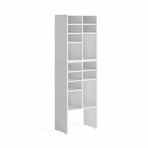 Vicco conjunto de armarios para zapatos Lysander de 2 partes, blanco mate, An/P/Al: 99 x 53 x 32,1 cm