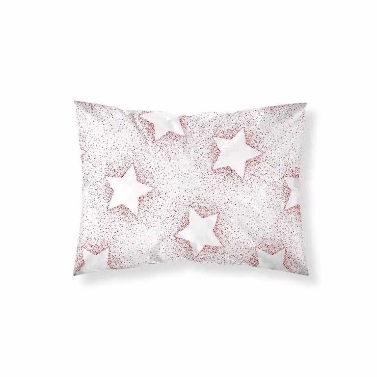 Funda de almohada Muare Home multicolor con diseño de estrellas para adultos, 65 x 65 cm