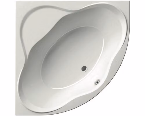 Bañera de esquina Ravak New Day en acrílico blanco, An/P: 140 x 140 cm