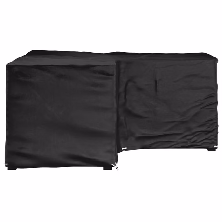 Funda impermeable para sofá de esquina vidaXL en color negro, An/P/Al: 215 x 215 x 90 cm