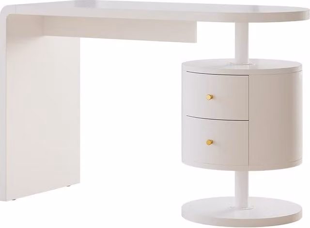 Escritorio Vicco Lara Blanco Alto Brillo An/P: 120 x 50 cm