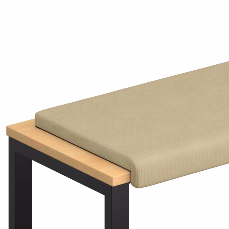 Cojín de banco rectangular de pana vidaXL en color verde con Profundidad: 35 cm