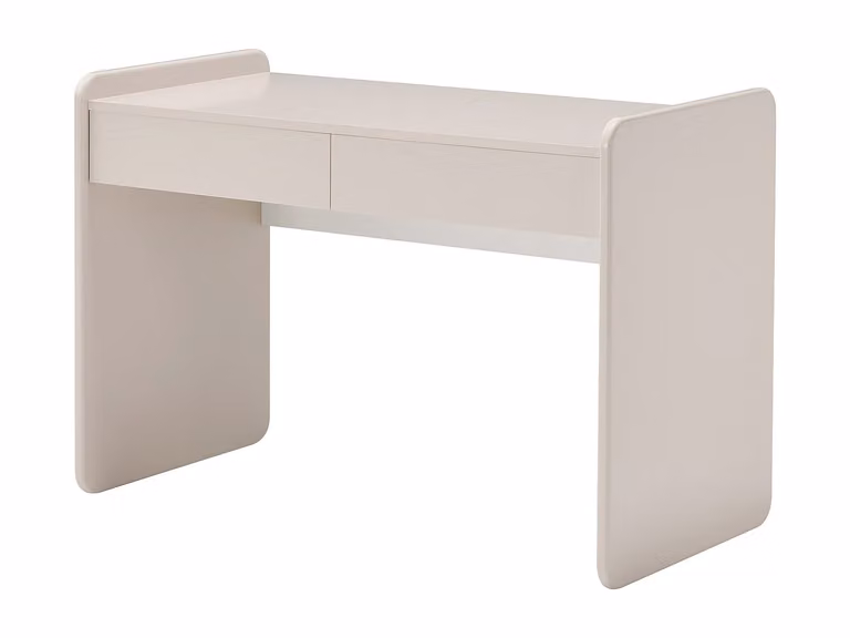 Escritorio de diseño RYNOVEL con 2 cajones en color beige, An/P/Al: 120 x 60 x 76 cm