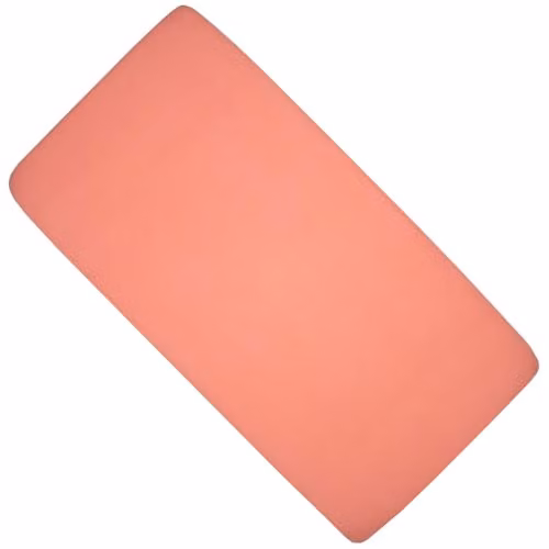 Sábana bajera ajustable Sevira Kids para moisés de gasa de algodón transpirable en color terracota, marrón o rosa