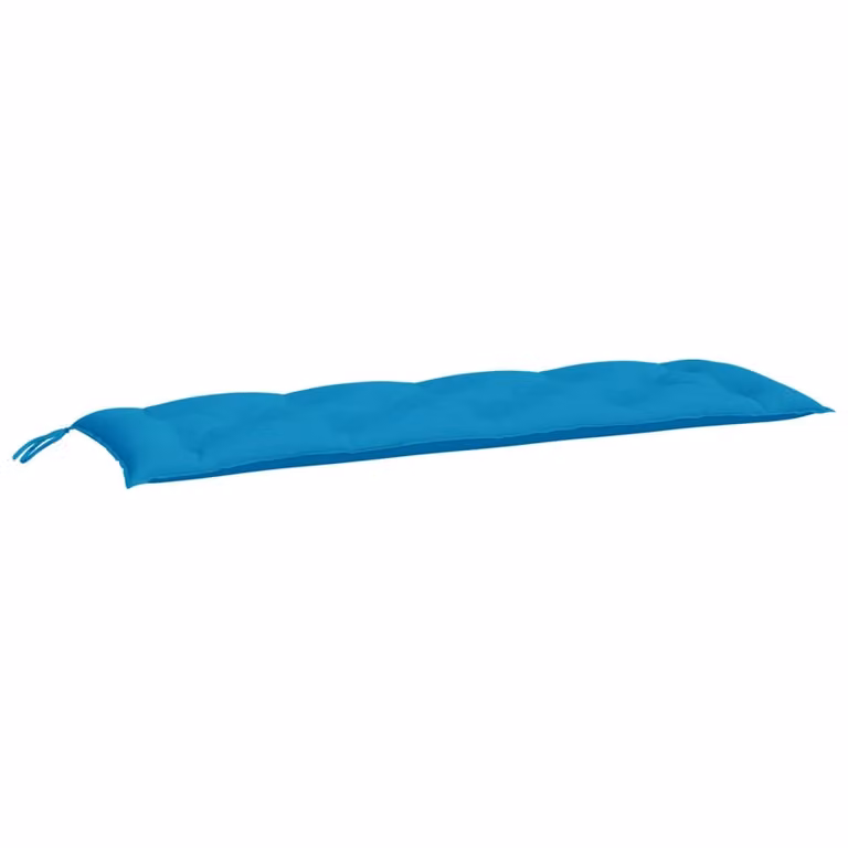 Cojín de banco de jardín vidaXL en tela Oxford azul, impermeable y transpirable, An/P/Al: 150 x 50 x 7 cm