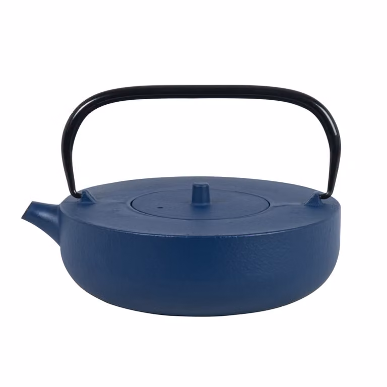 Tetera de hierro fundido Elo azul con infusor de 1,03 l