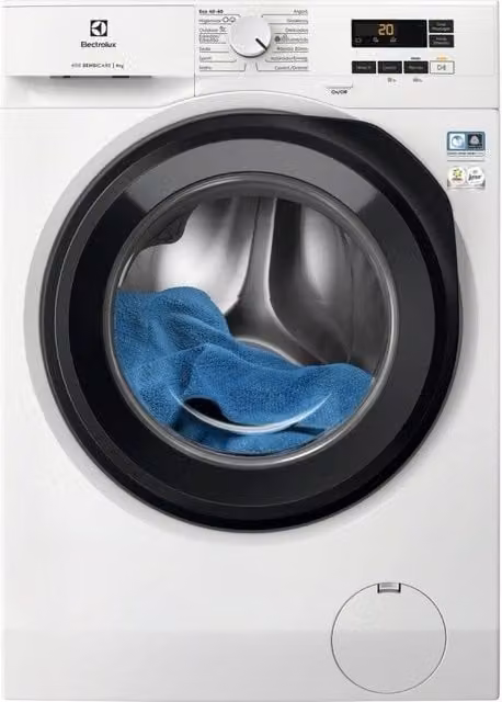 Lavadora Electrolux EFI6194O2B de 9 kg con motor inverter y tecnología SensiCare en color blanco