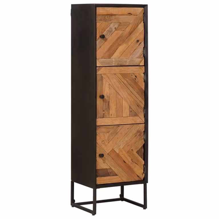 Aparador alto moderno vidaXL de madera en color marrón para salón An/P/Al: 30 x 35 x 120 cm
