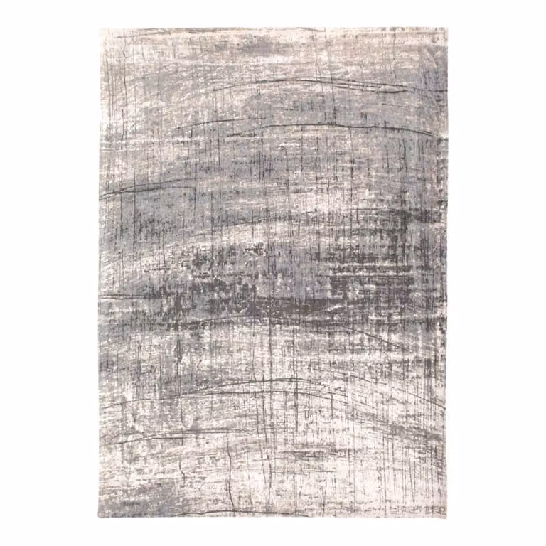 Alfombra lavable Louis de Poortere Griff gris de diseño abstracto y retro para interior o exterior An/P: 200 x 280 cm
