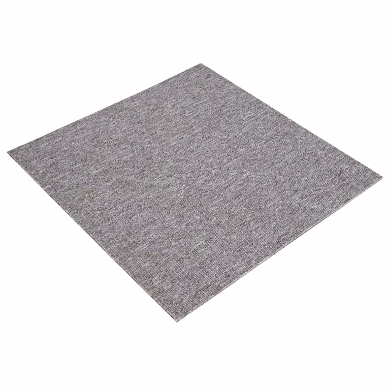 Set de 36 azulejos de alfombra modernos vidaXL en marrón y gris, de polipropileno, An/P: 50 x 50 cm
