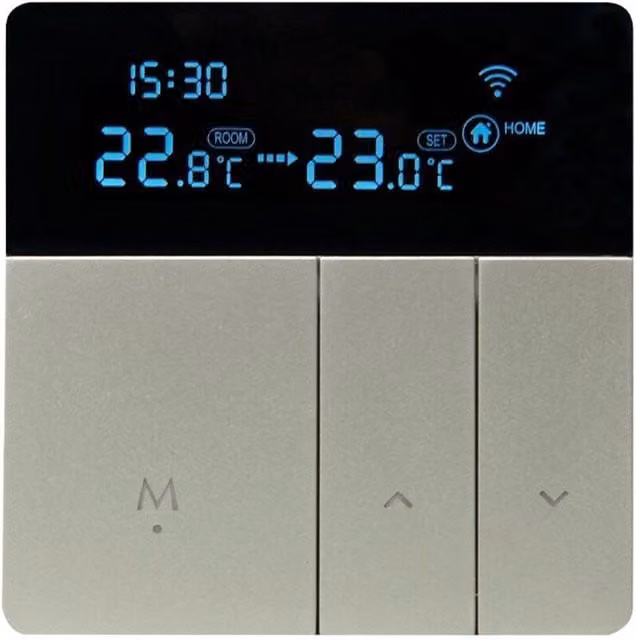 Termostato Inteligente Wifi ODIPIE para Calefacción y Suelo Radiante Eléctrico, Gris