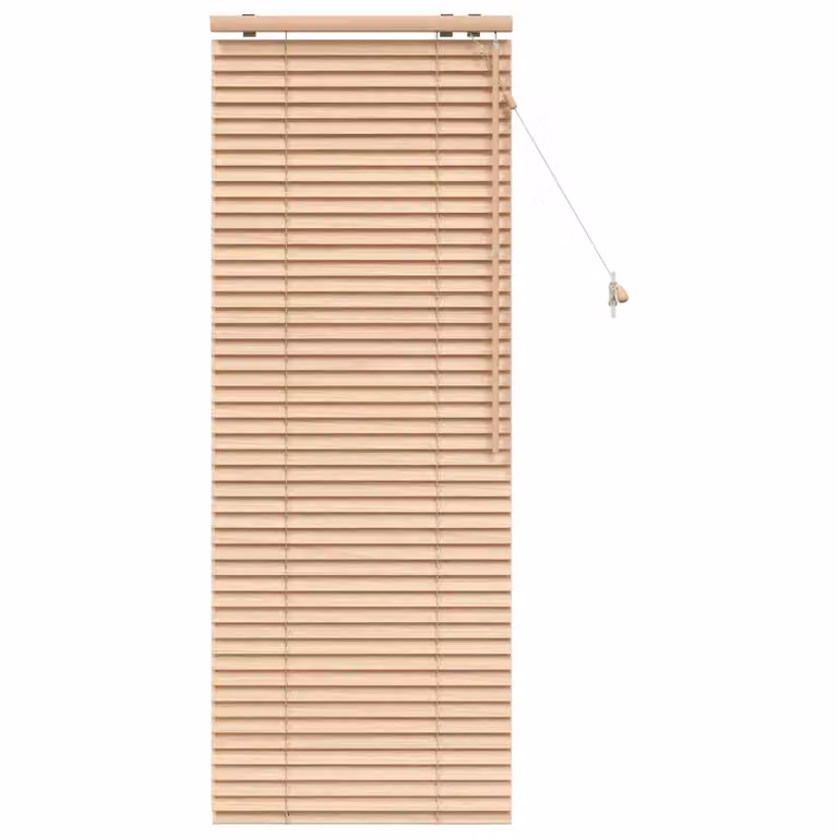 Persiana veneciana de madera vidaXL en aspecto de roble, color marrón o beige, An: 55 cm, Al: 160 cm, con lamas de 35 mm