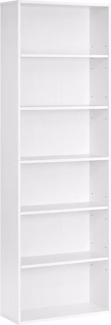 Estantería de 6 estantes Vasagle estilo escandinavo en color blanco, An/P/Al: 60 x 24 x 178,5 cm
